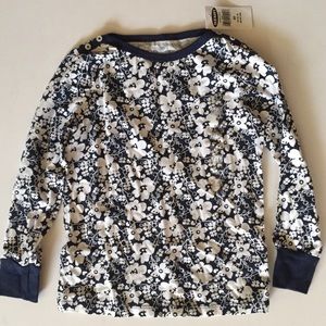 NWT Old Navy girl long sleeve printed tee